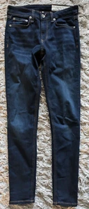 Rag & Bone Women’s Cate Mid-Rise Ankle Skinny Jeans - Dark Blue - 23 - USED - Picture 1 of 7