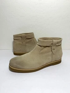 UGG Josefene Cuff Boots Distressed Suede Sand Beige Booties Size 9.5 NEW - Picture 1 of 7