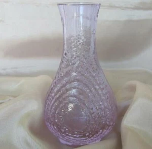 1930s ANTIQUE HANDMADE CZECH BOHEMIA PURPLE ALEXANDRITE CRYSTAL GLASS VASE - Picture 1 of 6