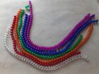 Glass Bead Lot 7 Strands Of Assorted Color 8mm Round Glass Beads