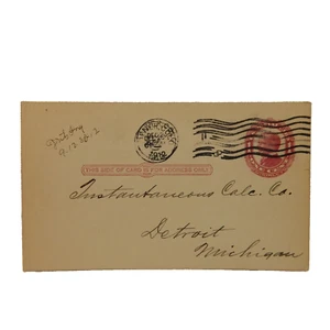 UX24 WILLIAM McKINLEY POSTAL CARD POSTMARKED 1912 - Picture 1 of 2
