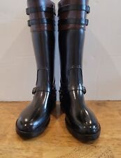 Chooka Signature Rain Riding Boots Tall Rubber Black Size US 6 Women's