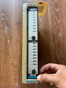 GOULD AEG MODICON B824 AS-B824-016 I/O 24VDC OUTPUT TRUE HIGH MODULE SN: F03477 - Picture 1 of 7