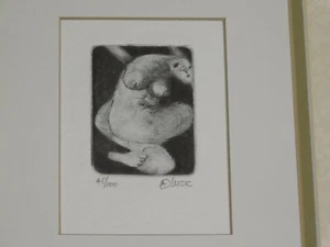 Limited Edition Dry Point Etching Nude by Andjelko Lucic Montreal Artist, Signed - Picture 1 of 5