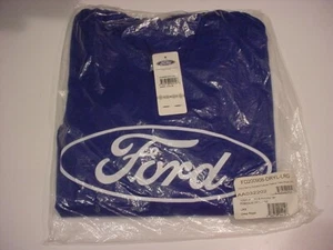 MIP official Ford merchandise Men's HOODED PULLOVER FLEECE DEEP ROYAL LARGE - Picture 1 of 3