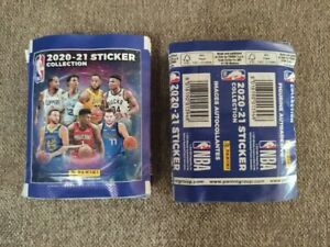 10 sealed sticker packs packets NBA Basketball Panini 2020 2021 20 21 EUROPEAN