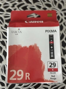 Canon GENUINE PGI-29R Lucia Ink Tank for Pixma Pro-1, Red Rouge New In A Box - Zdjęcie 1 z 6