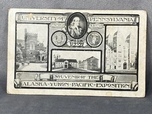1909 Postcard University of Pennsylvania, Souvenir Alaska-Yukon-Pacific Expo !!! - Picture 1 of 5