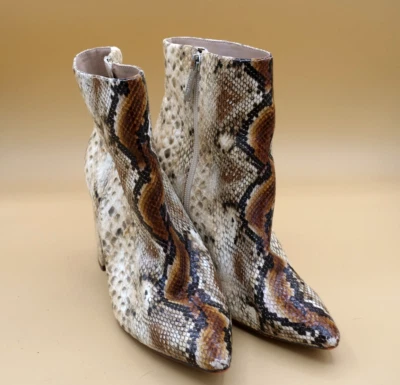 Botines de piel de serpiente Charles by Charles David Python talla 8 M Foto 1 de 4