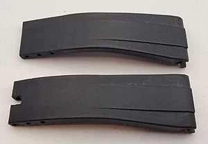 Authentic Rubber B M101 Black Swiss Made watch strap for Rolex Daytona 20/16mm - Picture 1 of 4