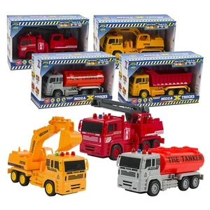 Camiones de tripulación Mega X con luces y sonido. Camiones excavadores, cisterna, bomberos y volteo - Imagen 1 de 3
