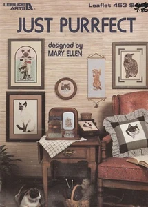 Just Purrfect, Leisure Arts Leaflet 453, Cross Stitch Pattern - Picture 1 of 2