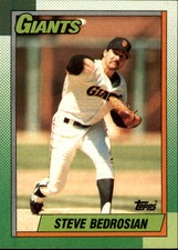 1990 Topps San Francisco Giants Baseball Card #310 Steve Bedrosian