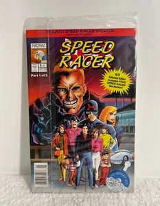 NOW COMICS: SPEED RACER #1 PART 1 OF 3. 1st COLLECTOR'S EDITION WITH TAB BUTTON - Picture 1 of 7