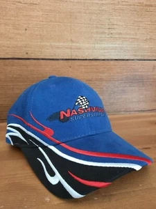 Nashville Speedway 2006 Flame Colorblock Strap Back Start/Finish Line Member Hat - Picture 1 of 7