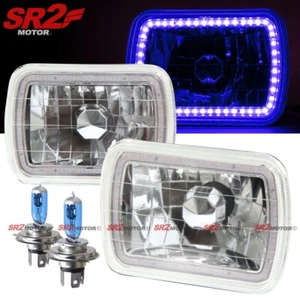 Faros de conversión LED DRL azul ultra brillante lente de vidrio universal de 7x6 pulgadas - Imagen 1 de 2