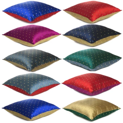 Art Silk Throw Sofa Cover Pillowcase Cushion Cover Christmas Home Decor 20x20" - Image 1 of 4