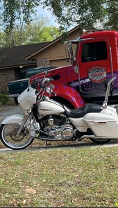 REPOSAPIÉS 22" SISSY BAR 1.5" 4 HARLEY TOURING ROAD KING 09-25 GLIDE STREET ULTRA - Imagen 1 de 6
