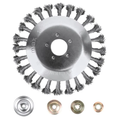 Unkrautbürste Hochwertiger Für 25,4x200mm Stihl Silber Motorsense Freischneider - Bild 1 von 4