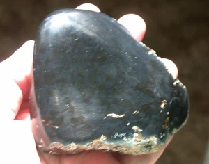 Beautiful Deep BLUE Black AMBER Fossil Gemstone GIANT 188 gram Piece TOP Quality - Picture 1 of 13