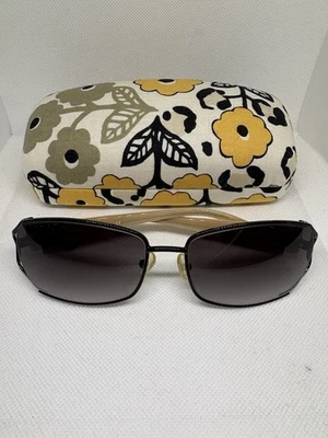 Vera Bradley Go Wild Sunglasses and Case - Black/Tan/Yellow/White - Image 1 of 4