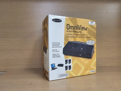 Belkin Omniview F1DB104P  E Series 4-port KVM Switch - Image 1 of 4