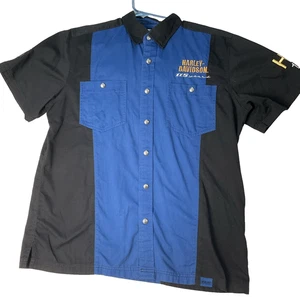 Harley Davidson Embroidered Button Up Shirt 115 Year Anniversary XL - Picture 1 of 8