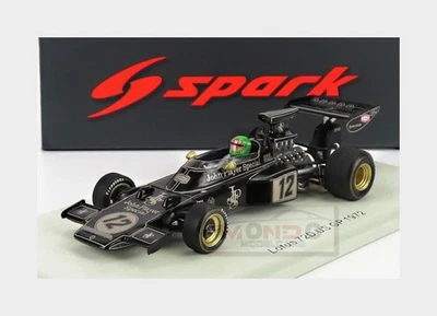1:43 SPARK Lotus F1 72D Denim #12 Usa Gp 1972 R.Wisell Black Gold S7295 - Immagine 1 di 2