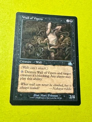 MTG Prophecy --- WALL OF VIPERS --- Uncommon! NM! Magic the Gathering! - Image 1 of 2