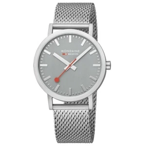 Official Mondaine Swiss Railways Classic Grey 40mm Watch A660.30360.80SBJ New - Picture 1 of 7
