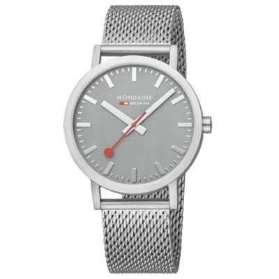 Reloj Oficial Mondaine Swiss Railways Clásico Gris 40mm A660.30360.80SBJ Nuevo Foto 1 de 4