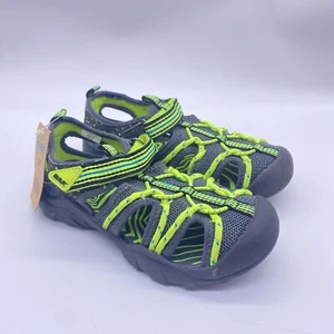 New Boys M.A.P. By Jambu EmmonS2 Sandals Size 3M Lime & Gray No Box - Picture 1 of 11