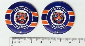 1980s Detroit Tigers Pin-back Button 3-1/2 inches MLB Lot Of 2 - Picture 1 of 2