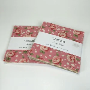 Frühlingszauber von April Cornell für Moda Stoffe 2er Set Charm Packs 5 Zoll - Bild 1 von 2