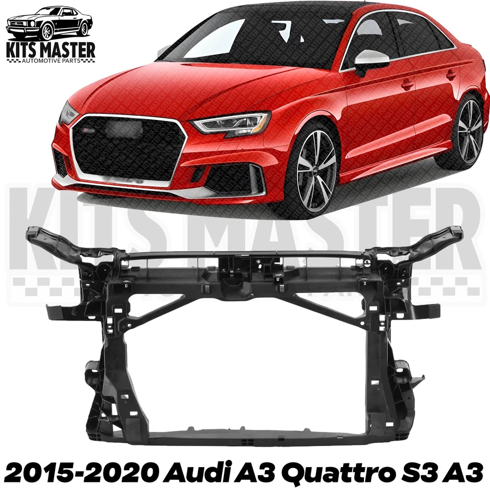 Radiator Support Plastic With Steel For 2015-2020 Audi A3 Quattro S3 A3 Sedan Foto 1 de 4