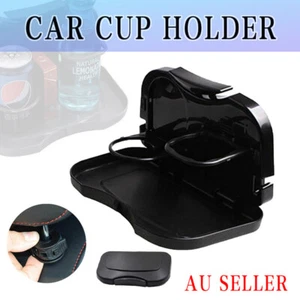 Auto Car Cup Holder New Back Seat Tray Table Stand Desk Drink Food Folding AU - Picture 1 of 12
