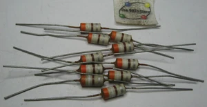 Erie Type-9 Solid Carbon Ceramic Resistor 390 Ohms 10% 1/4 Watt Axial NOS Qty 10 - Picture 1 of 2