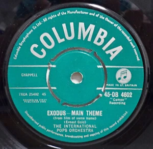 THE INTERNATIONAL POPS ORCHESTRA - Exodus Main Theme .. 1961 Uk 45rpm Single - Picture 1 of 2