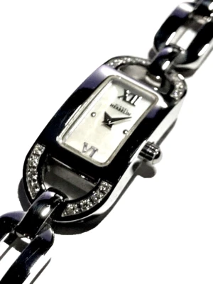 UVP 995.-€ NEU BRILLANT-DAMENUHR PERLMUTTBLATT MICHEL-HERBELIN ART-DECO-STIL - Bild 1 von 4