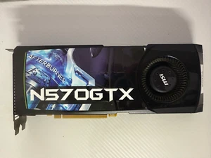 Video Graphic Card MSI GeForce GTX 570 1280MB GDDR5 N570GTX-M2D12D5 - Picture 1 of 4