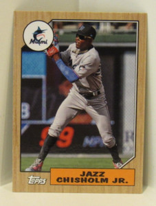 Jazz Chisholm Jr. 2022 Topps Mini 35th Anniversary 1987 Miami Marlins