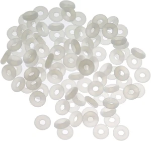 100Pcs 6X2Mm Rubber Stopper Rings DIY Jewelry Making End Clasp Spacer Beads Gask - Picture 1 of 3