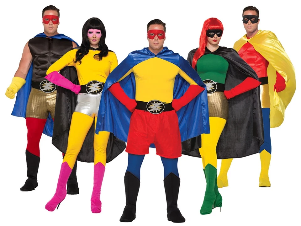 Adult Superhero Costume TIGHT PANTS Unisex Adult Teen Large Medium Villain Group - Image 1 of 1