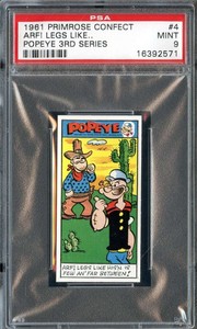 1961 PRIMROSE POPEYE 3RD SERIES #4 ARF! LEGS LIKE PSA 9 *DS14495