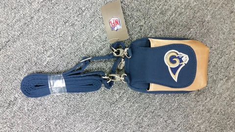 LA St. Louis Rams Purse Plus Touch Phone  ID Wallet Charm 14 Gift Bag Compact Cover