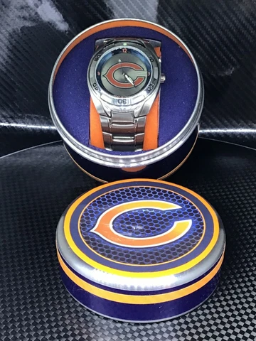 Chicago Bears NFL Stainless Steel Kaleido Watch by Fossil NEW (RARE) Cover