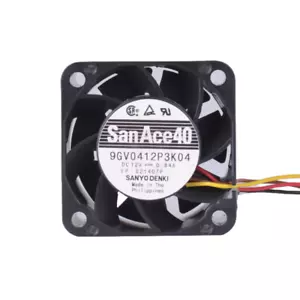 Sanyo Denki San Ace 40 9GV0412P3K04 0.84A 40mm x 28mm PWM Server Cooling Fan - Picture 1 of 1