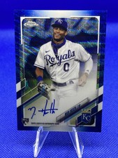 Nick Heath 2021 Topps Chrome Blue Wave Autograph Rookie Refractor #RA-NH /150