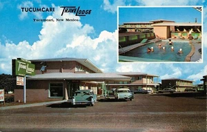 # G4120 TUCUMCARI, CARTOLINA N.M., TUCUMCARI TRAVELOUGE - Foto 1 di 2