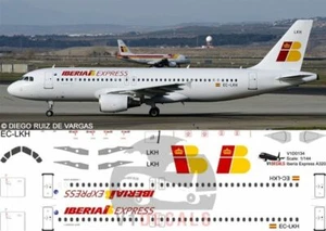V1 Decals Airbus A320 Iberia Express for 1/144 Revell Model Airplane Kit V1D0134 - Picture 1 of 8